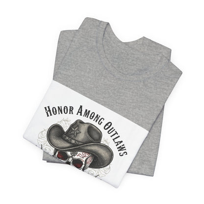 Western Skull Art Tee | cowboy horror shirt, gothic Americana