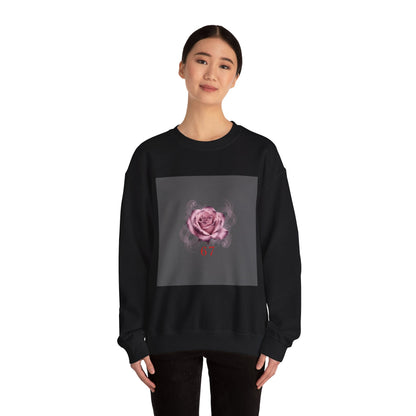6 7 Valentine's Sweatshirt | Viral Gothic Rose Crewneck | 6 7 Meaning Dark Romance