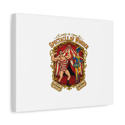 Spectacle of Wonder Circus Art Print, Canvas | Vintage Carnival Design