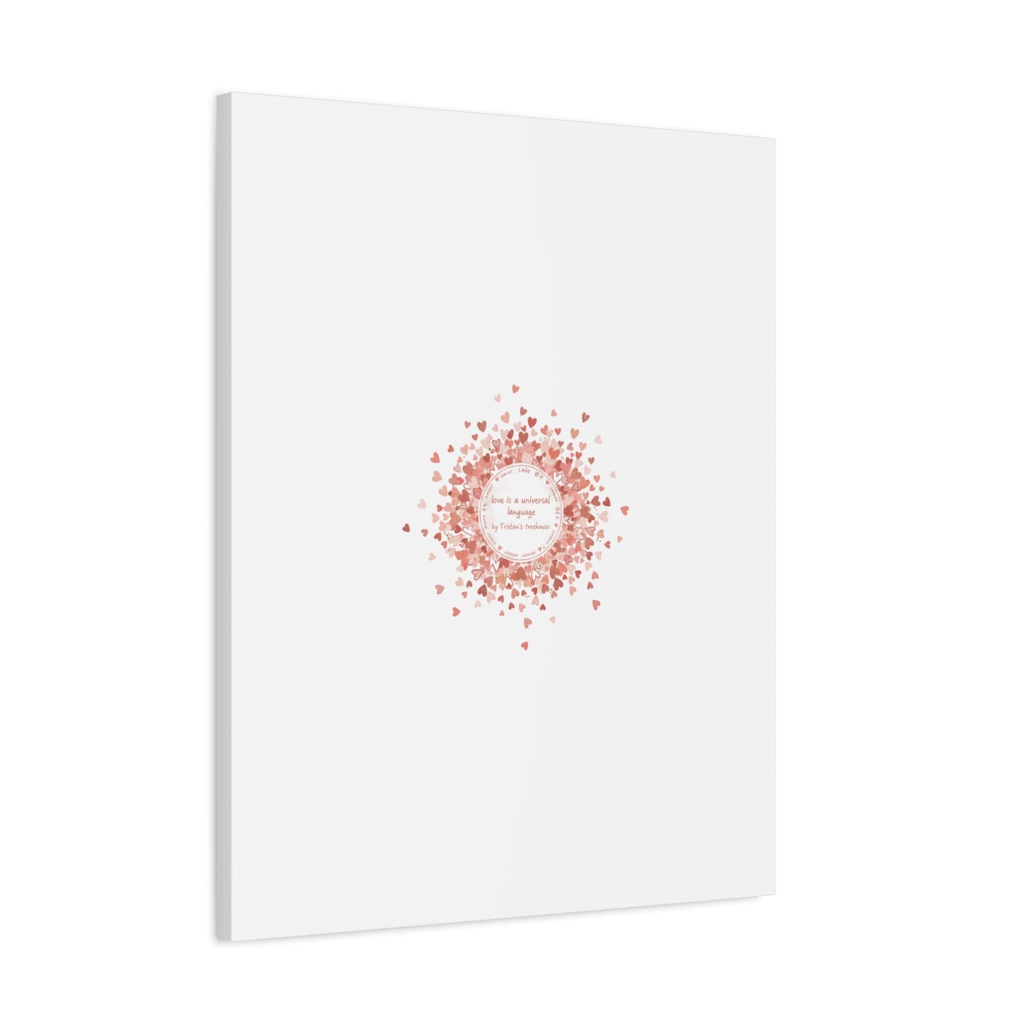 Tiny Heart Confetti Canvas | Matte Stretched Wall Art