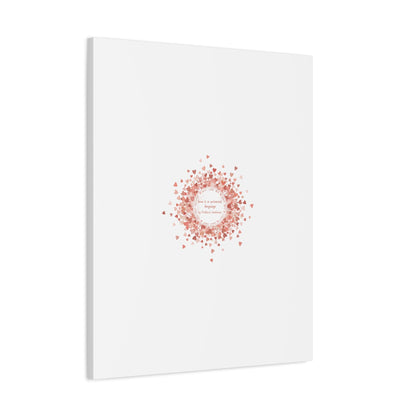 Tiny Heart Confetti Canvas | Matte Stretched Wall Art