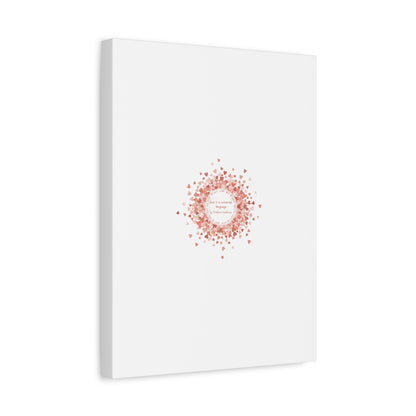 Tiny Heart Confetti Canvas | Matte Stretched Wall Art