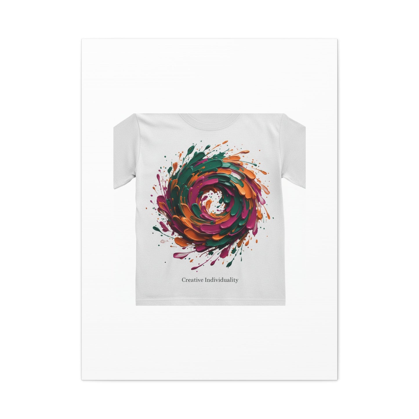 Painterly Abstract Floral Swirl Canvas | Matte Stretched Canvas