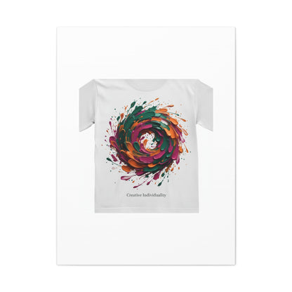 Painterly Abstract Floral Swirl Canvas | Matte Stretched Canvas