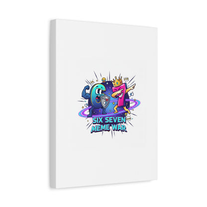 Six Seven Meme War Canvas | Legendary Internet Battle Art, Viral Culture Wall Decor