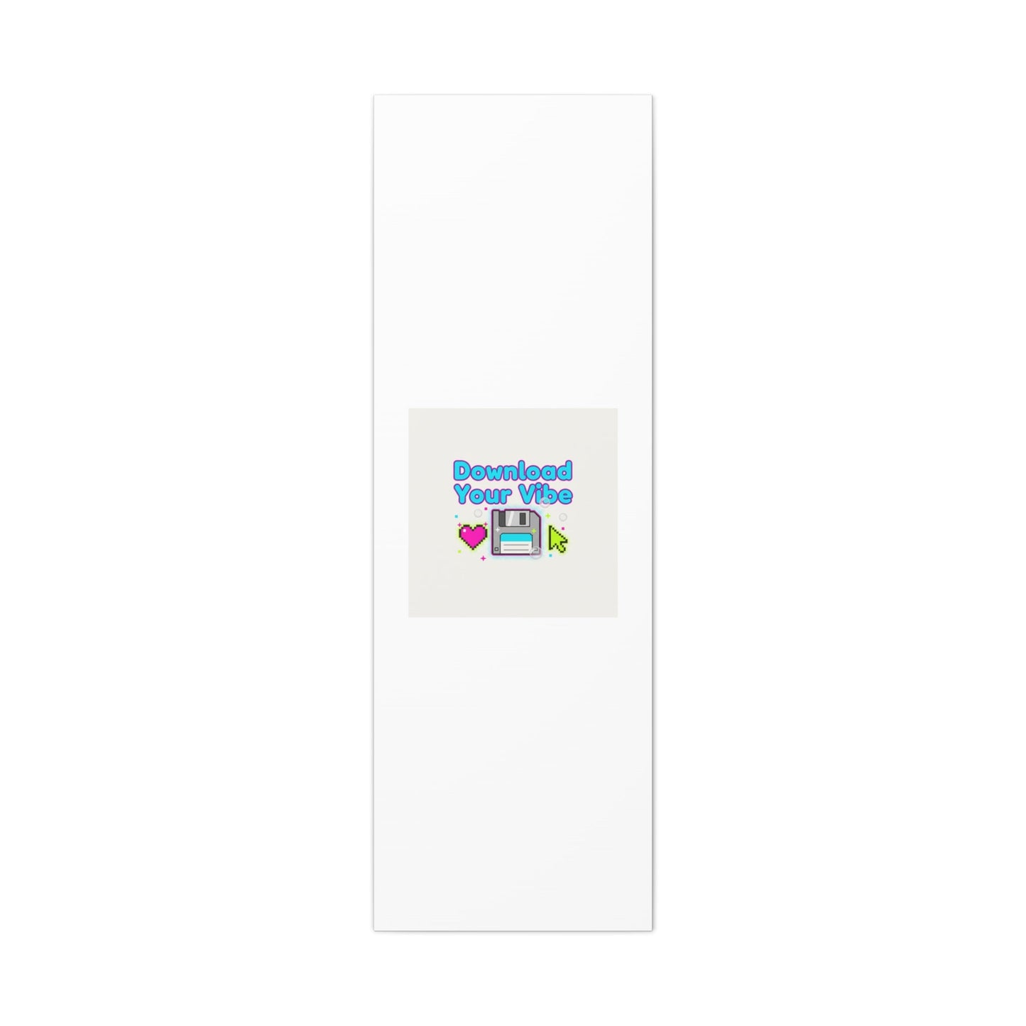 Download Your Vibe Canvas | Y2K Retro Tech, Pixel Floppy Disk Poster