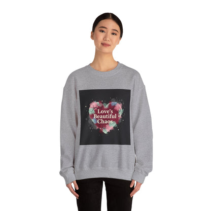 Love's Beautiful Chaos Sweatshirt | soft grunge heart, distressed collage