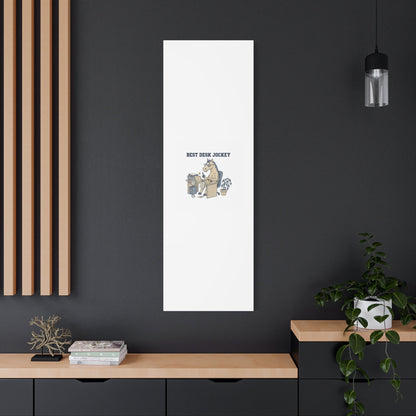 Best Desk Jockey Canvas, Workhorse Office Art | Corporate Burnout Parody