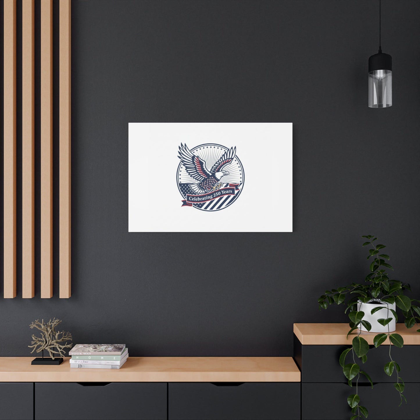 250th Anniversary Eagle Emblem Canvas | Semiquincentennial Americana