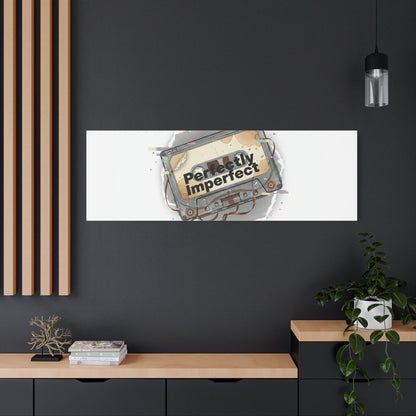 Perfectly Imperfect Cassette, Canvas Print | Analog Error, glitch art static