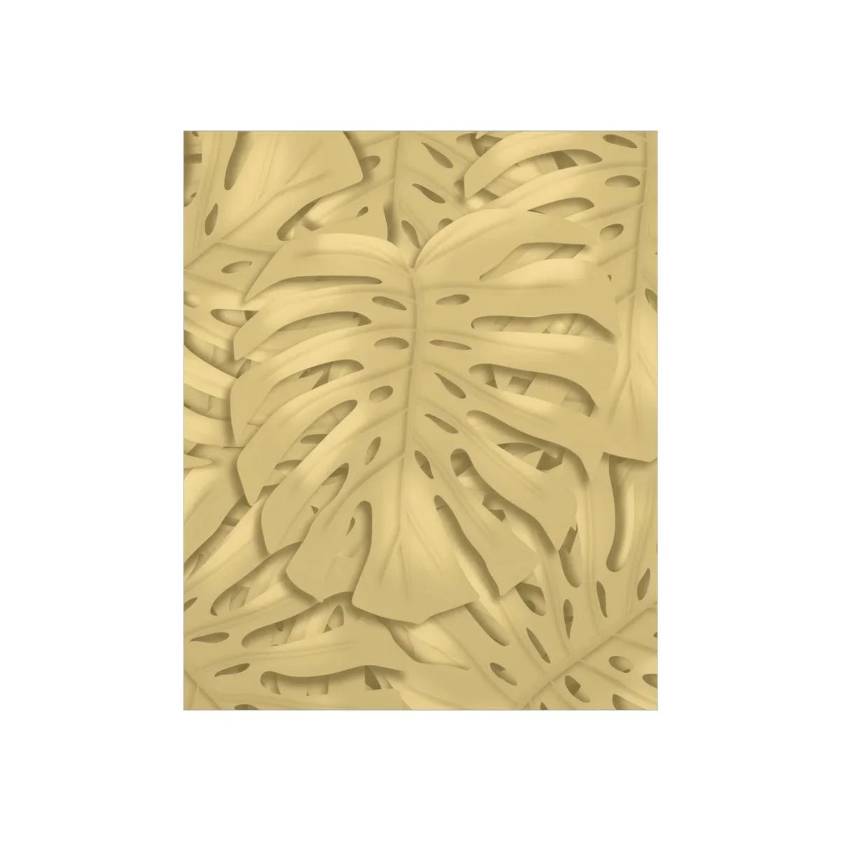Golden Monstera Botanical Print – Unframed Wall Art