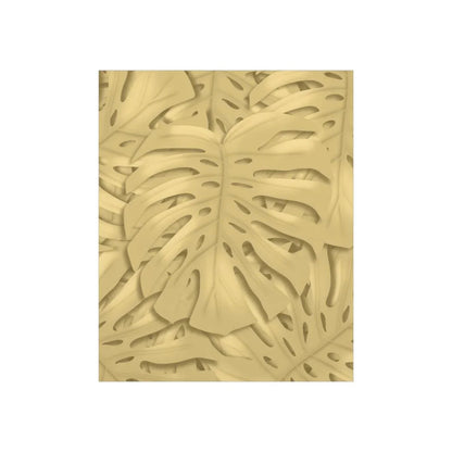 Golden Monstera Botanical Print – Unframed Wall Art