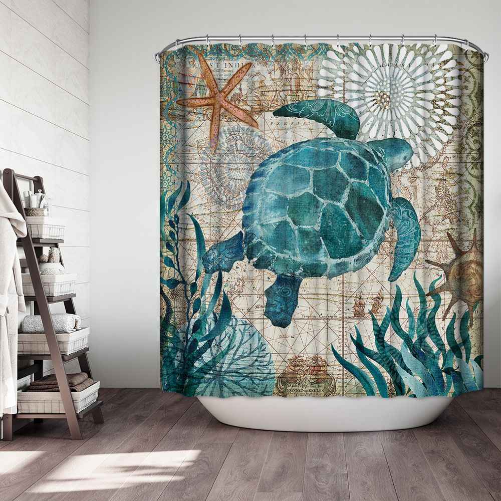 Shower curtain toilet cushion set