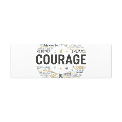 Courage Word Cloud Canvas | Fresh-Start Minimalism art print