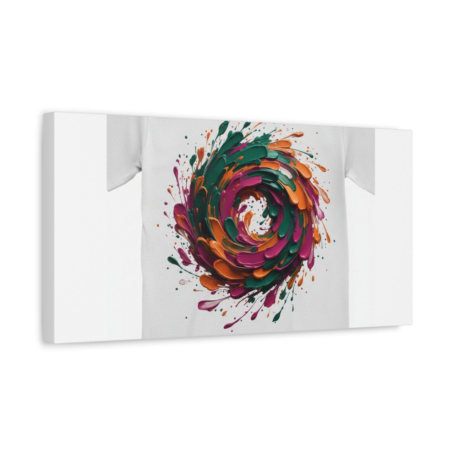 Painterly Abstract Floral Swirl Canvas | Matte Stretched Canvas