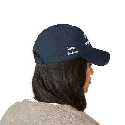 Embroidered 'love is a universal language' Distressed Dad Hat