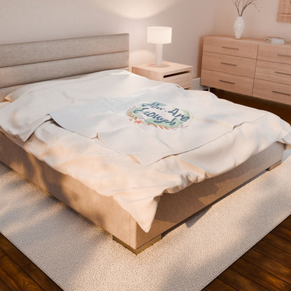 You Are Enough Plush Blanket | Mental Health, Self Care Affirmation
