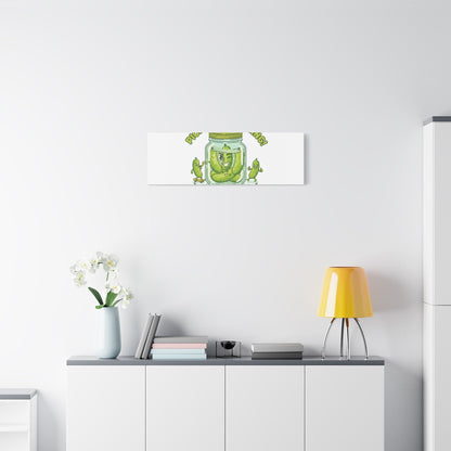 Pickle Everything! Matte Canvas | Brine Design, Pickle Lover Art