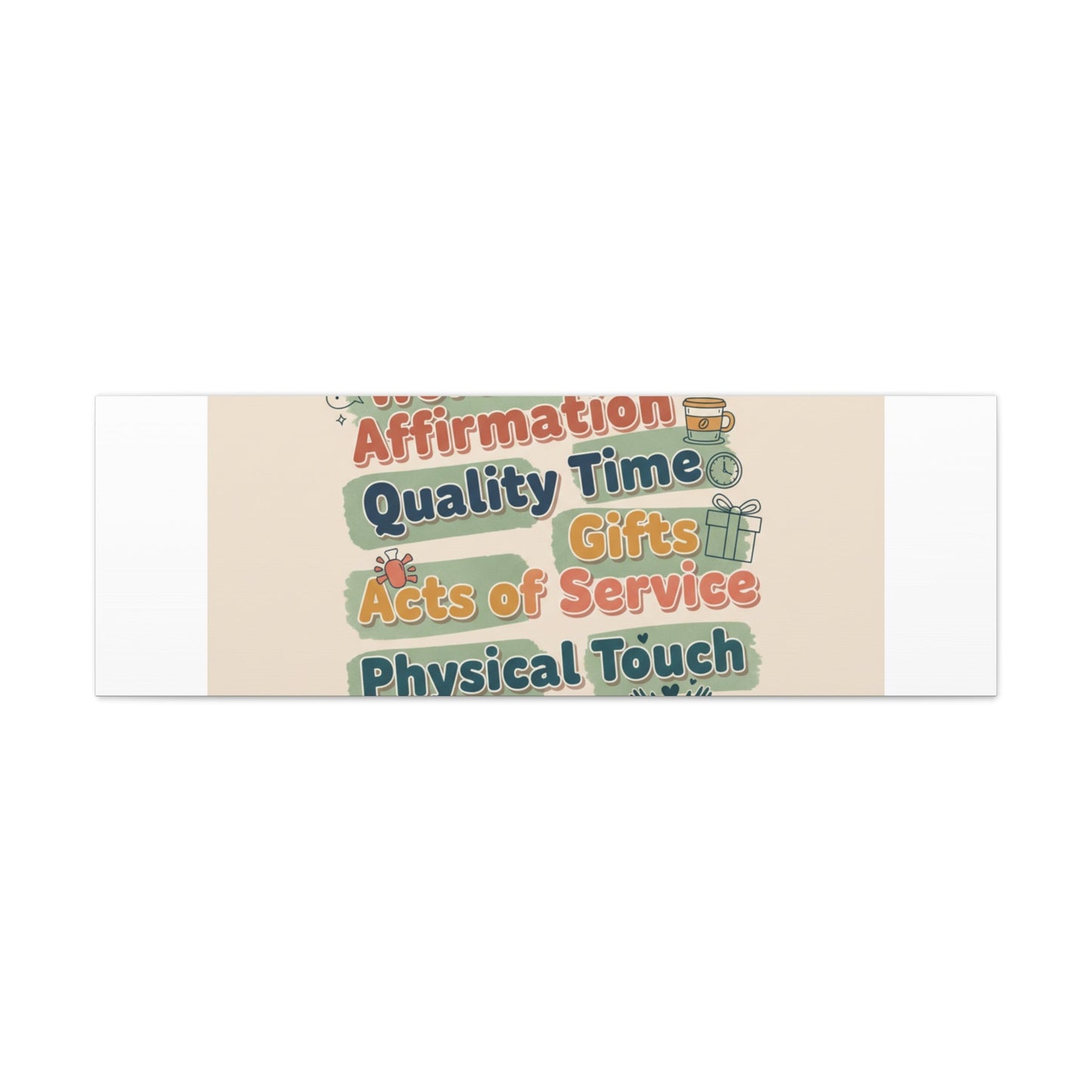 Love Languages List Matte Canvas Wall Art | love language meme, relationship humor
