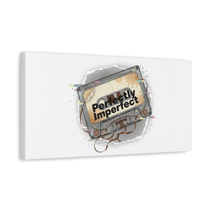 Perfectly Imperfect Cassette, Canvas Print | Analog Error, glitch art static
