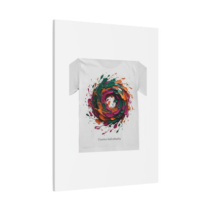 Painterly Abstract Floral Swirl Canvas | Matte Stretched Canvas