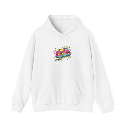 Crash Out Neon Meltdown Hoodie | skate graffiti, warning decal