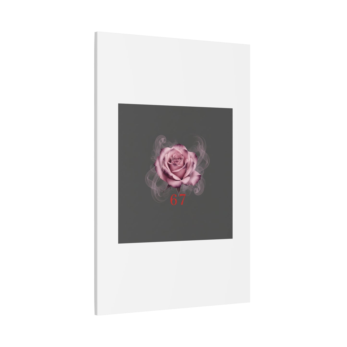 6 7 Valentine's Canvas | Viral Gothic Rose Wall Art | 6 7 Meaning Dark Romance