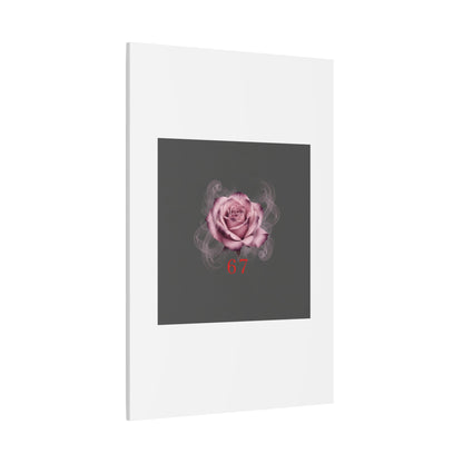 6 7 Valentine's Canvas | Viral Gothic Rose Wall Art | 6 7 Meaning Dark Romance
