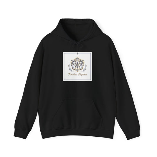 Ornate Brooch Emblem Hoodie | vintage emblem, baroque crest