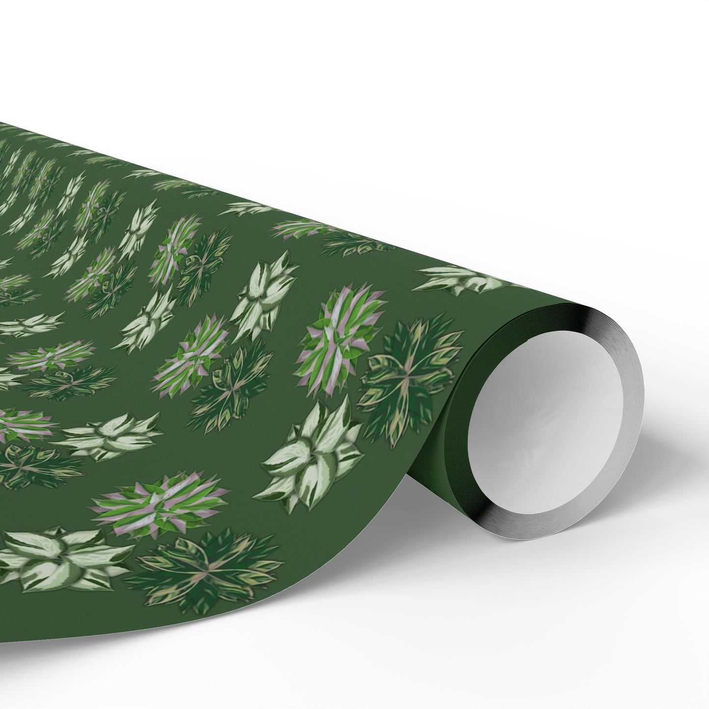 Manjula Pothos, Variegated Syngonium & Stromanthe Triostar Wrapping Paper – Botanical Gift Wrap Roll