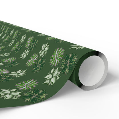 Manjula Pothos, Variegated Syngonium & Stromanthe Triostar Wrapping Paper – Botanical Gift Wrap Roll
