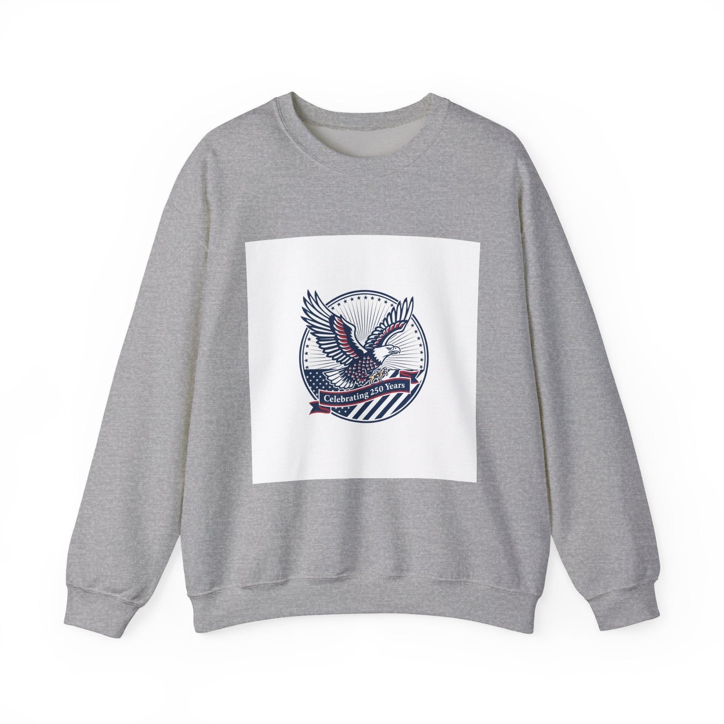 Semiquincentennial Eagle Emblem Crewneck Sweatshirt | 250th Anniversary USA 1776‑2026