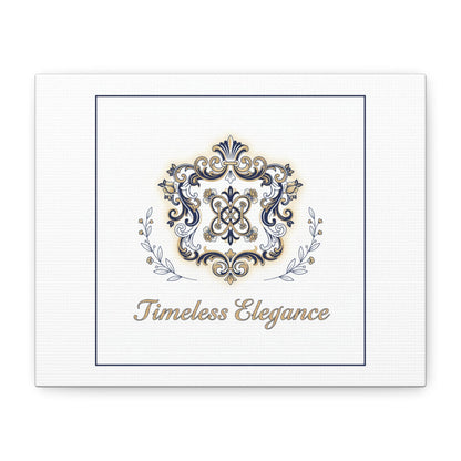 Ornate Brooch Emblem Canvas | Vintage Formalwear Accents, Baroque Print