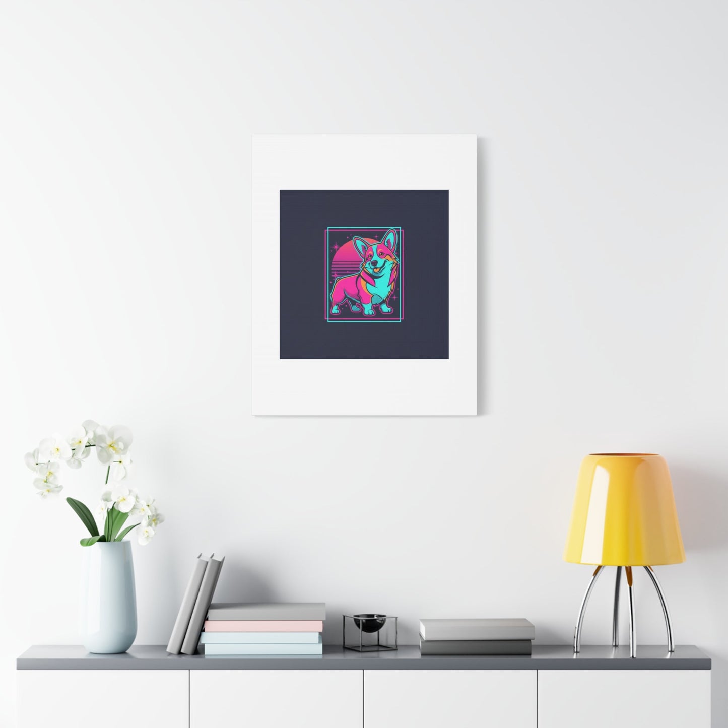 Platonic Love Corgi Canvas | Friendship Valentine, Galentine’s Wall Art