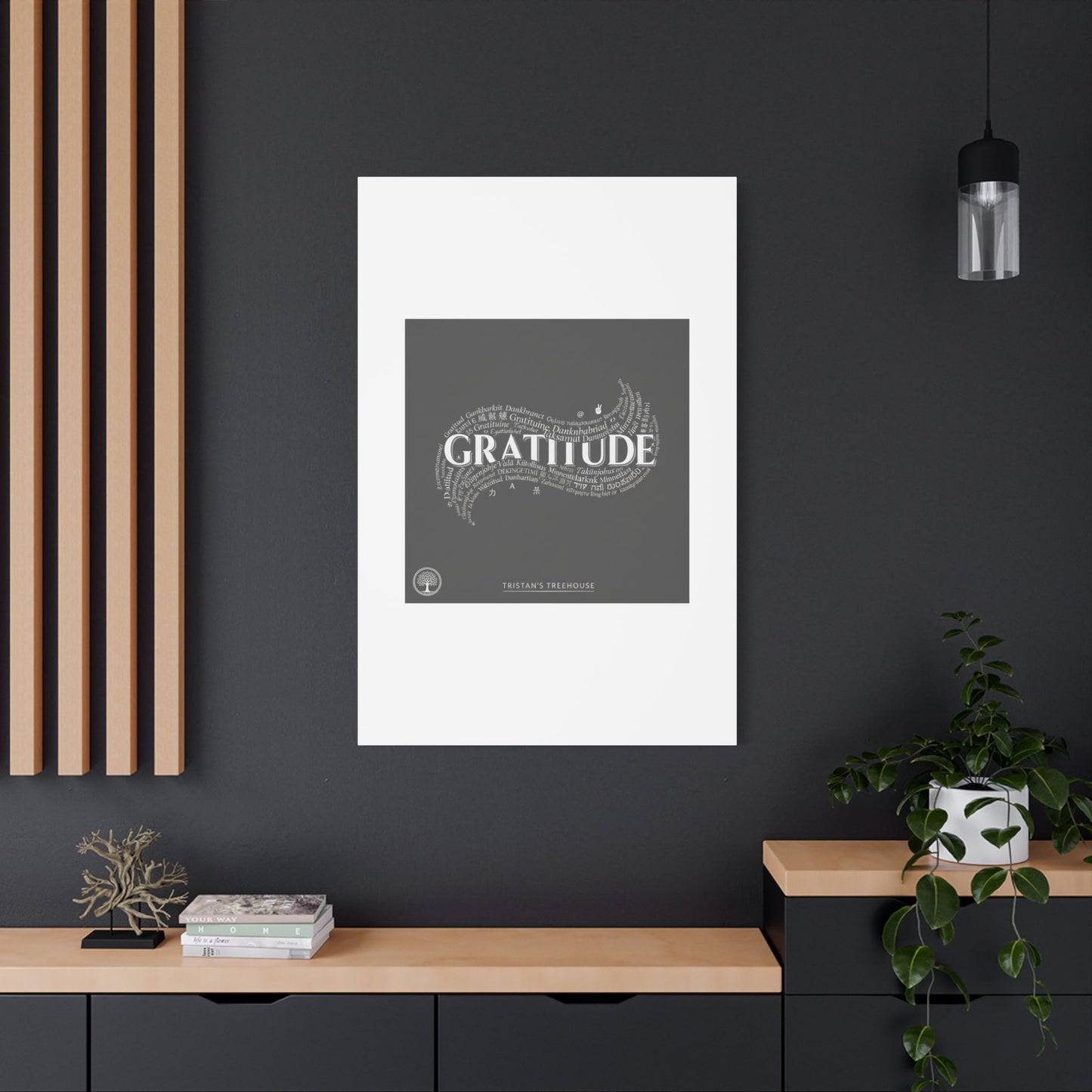 Gratitude Wall Art Matte Canvas | Tiny Treats, sweet uplifting print