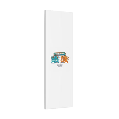 Meme War: Six vs. Seven Canvas Wall Art