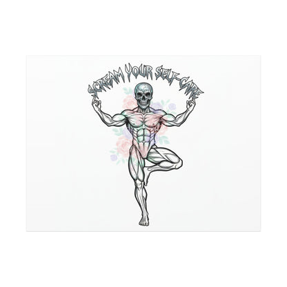 Scream Your Self-Care Canvas | Heavy Metal Wellness, Gothic Wellness Quote