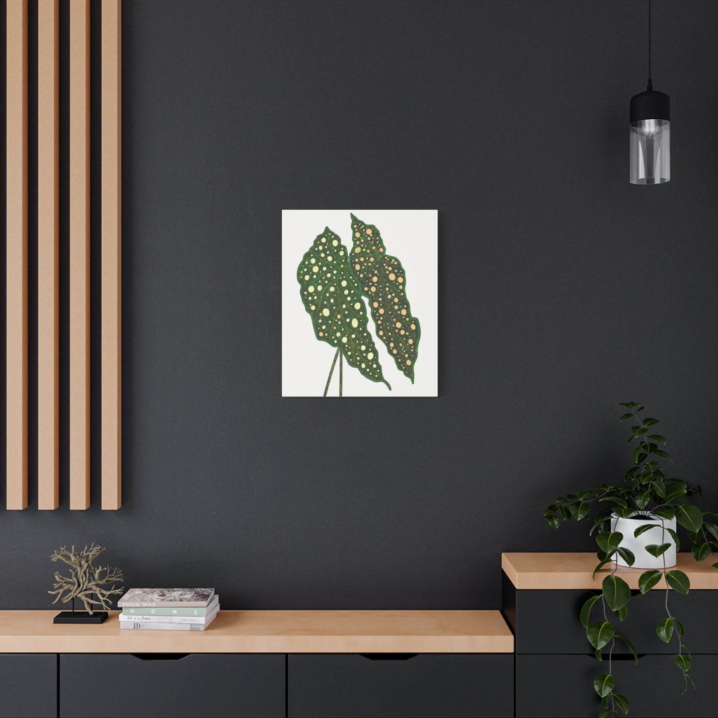 Begonia Maculata Canvas Print – Botanical Wall Art