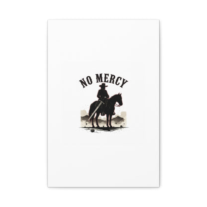 No Mercy Cowboy Skull Canvas | western skull art, gothic Americana