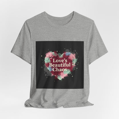 Love's Beautiful Chaos Tee | grunge heart shirt, distressed love tee