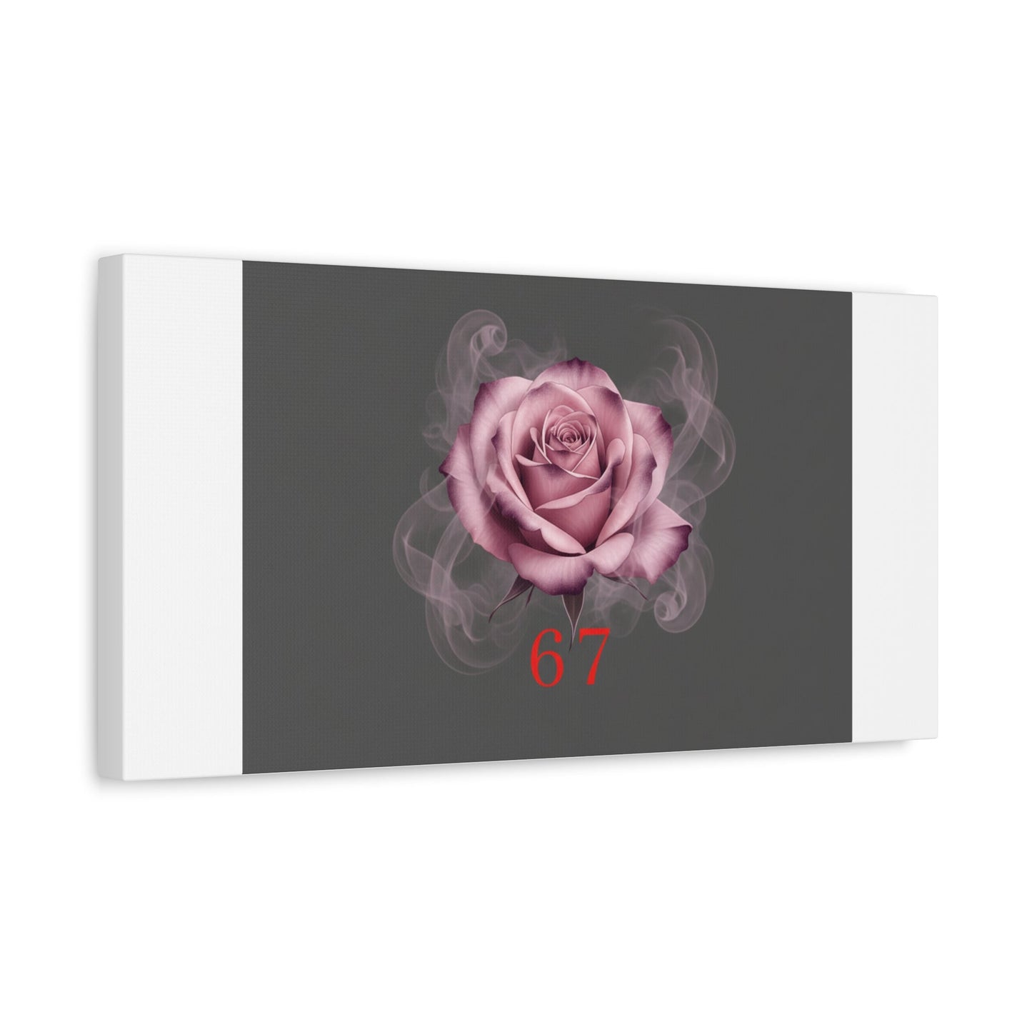 6 7 Valentine's Canvas | Viral Gothic Rose Wall Art | 6 7 Meaning Dark Romance