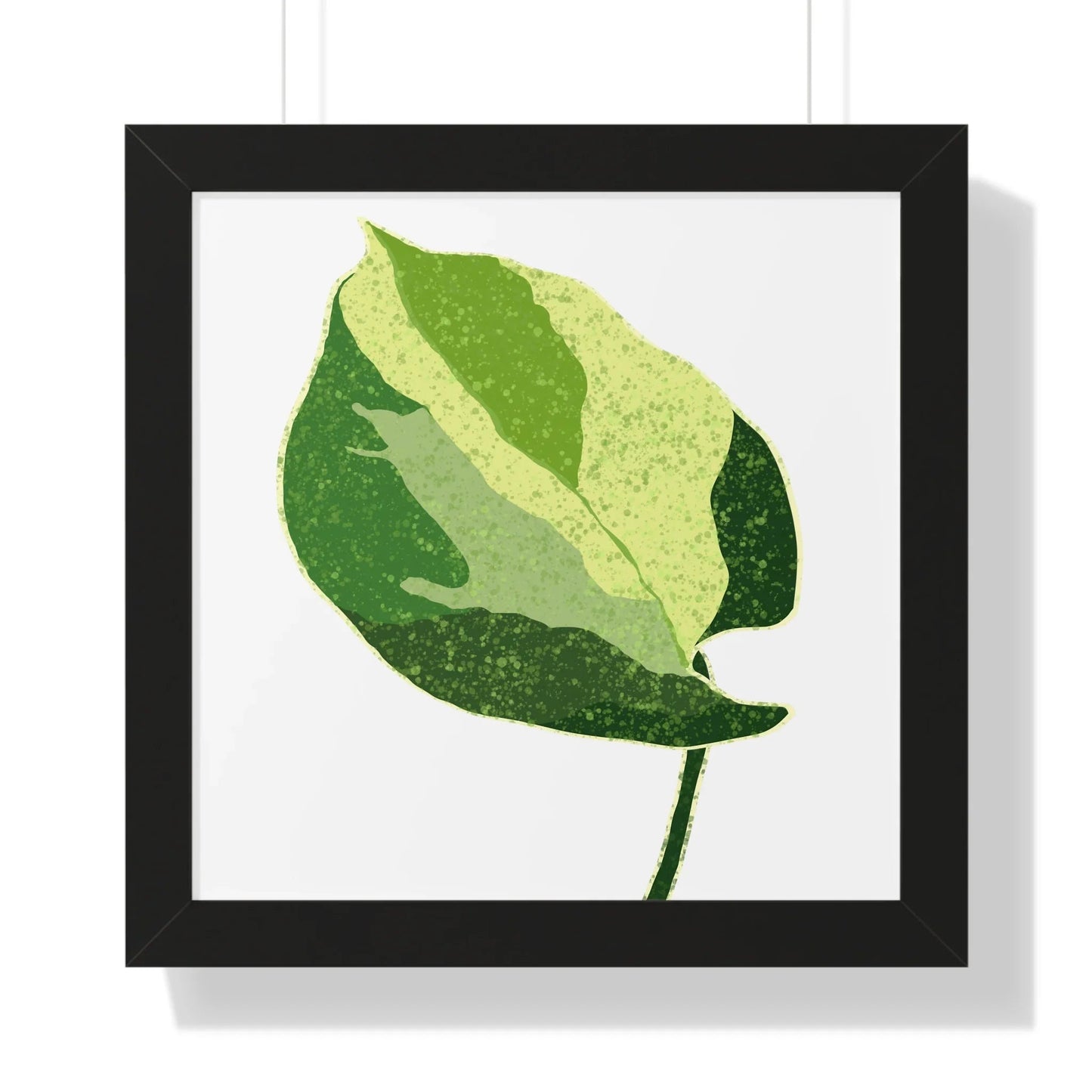 Manjula Pothos Illustrated Framed Print – Botanical Wall Art