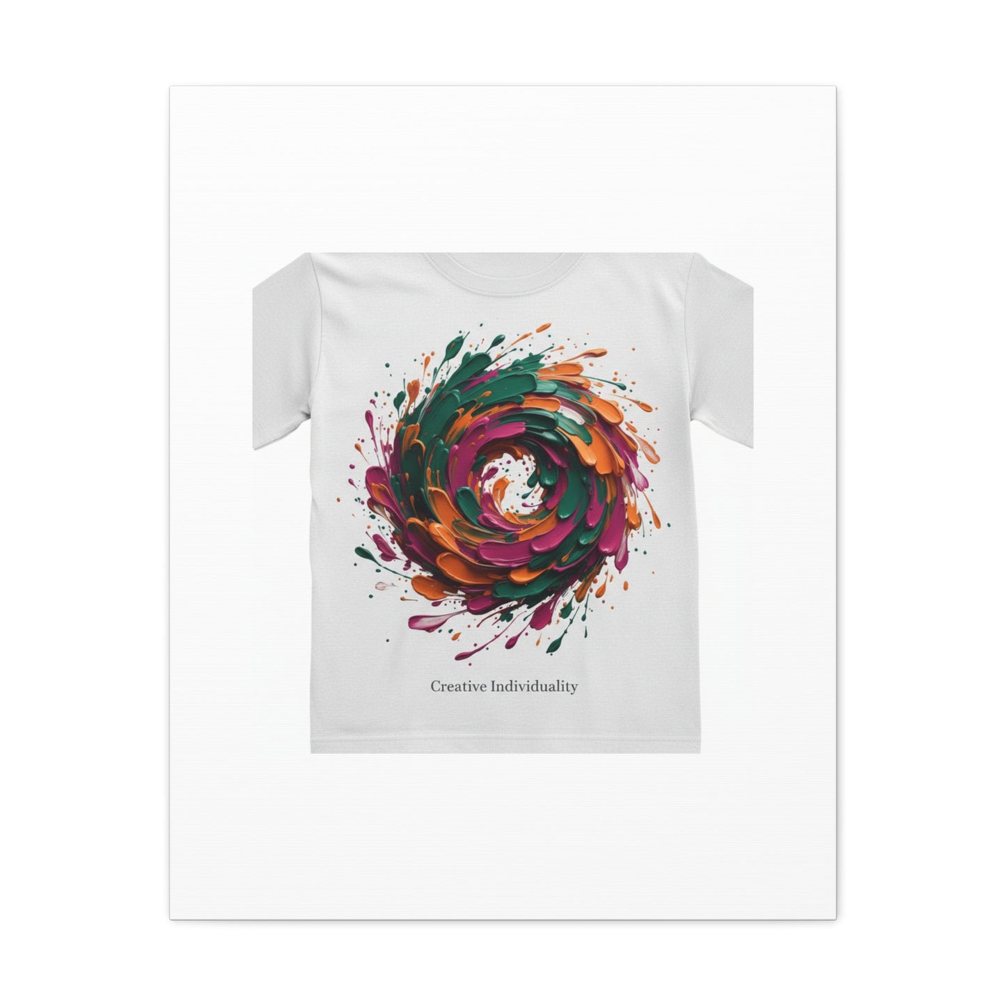 Painterly Abstract Floral Swirl Canvas | Matte Stretched Canvas