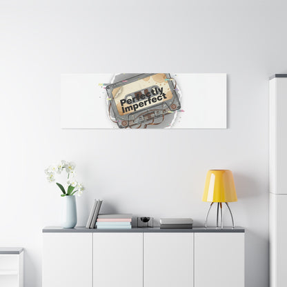 Perfectly Imperfect Cassette, Canvas Print | Analog Error, glitch art static