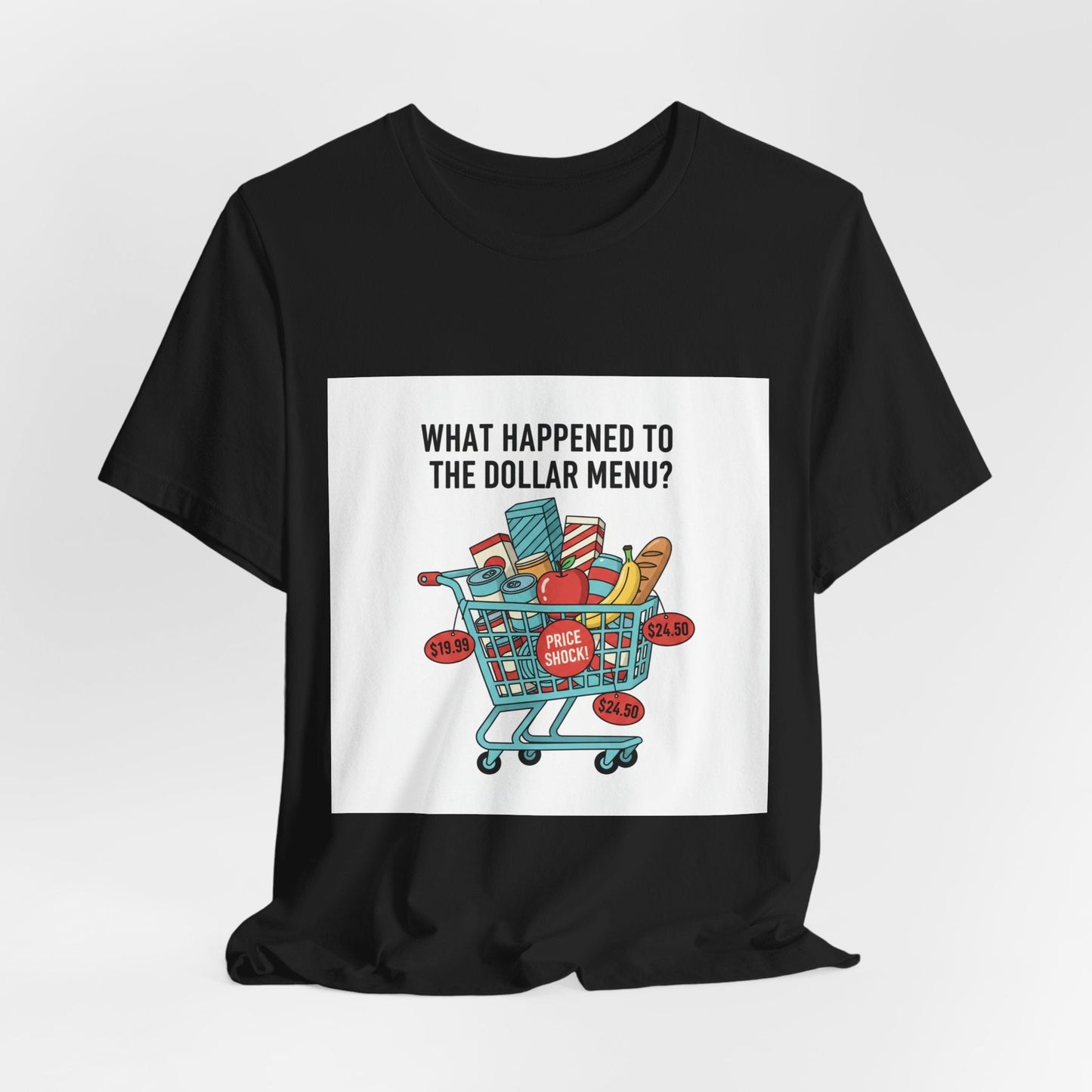 What Happened to the Dollar Menu Tee | grocery prices shirt, budget humor