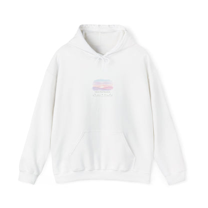gentle intentions hoodie | soft wellness, mindful resolution art