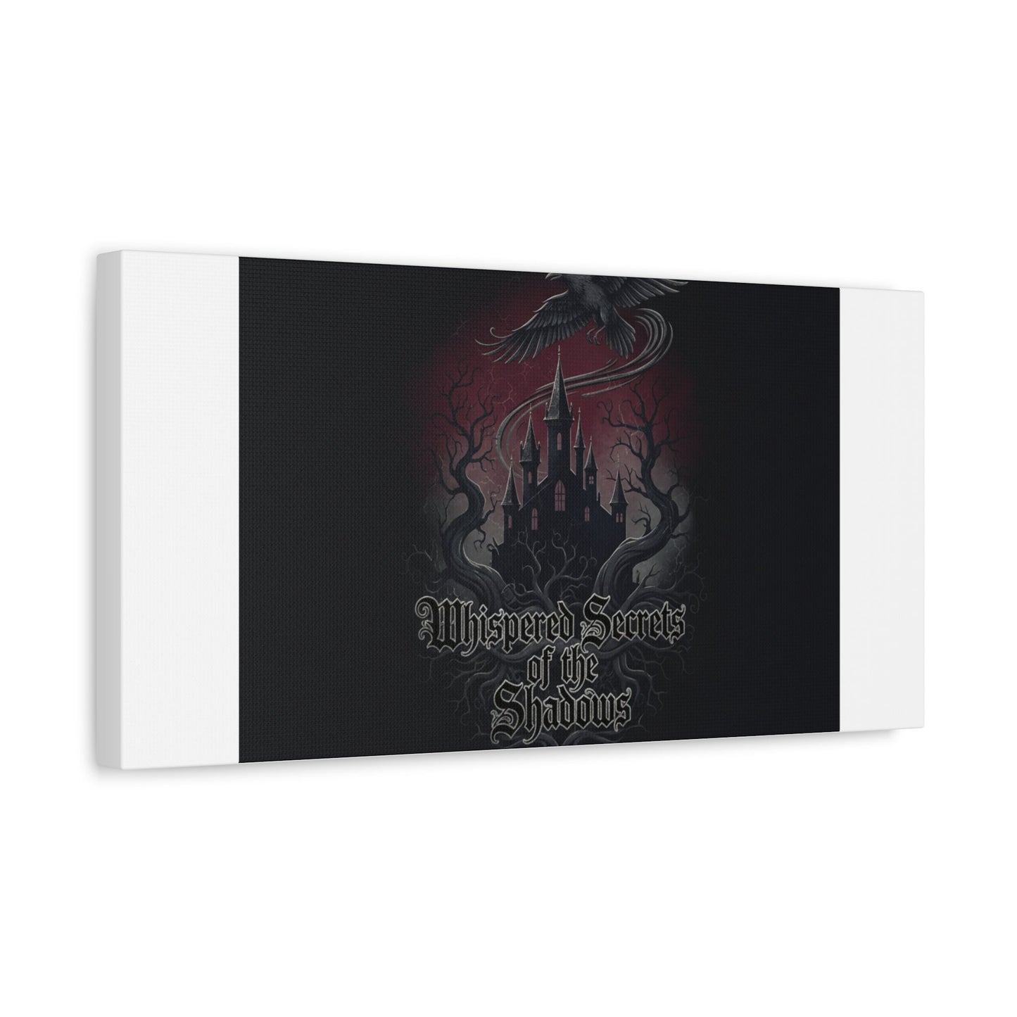 Whispered Secrets of the Shadows Castle Wall Art, Matte Canvas | Gothic Medieval Decor