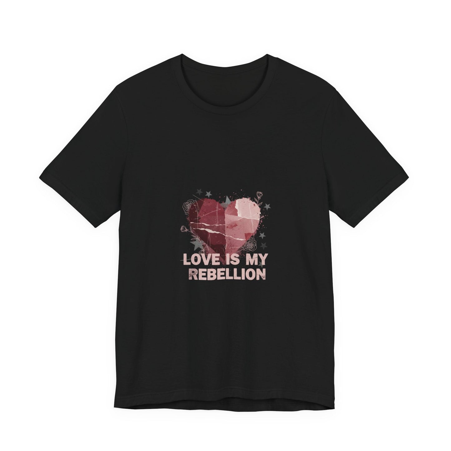 Love Is My Rebellion Tee | grunge heart shirt, distressed love tee