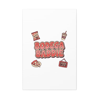 Bodega Baddie Matte Canvas, Stretched | NYC Y2K Corner Store Vibes