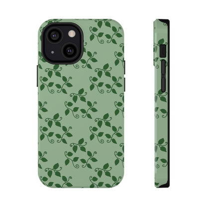 Pothos Pattern Phone Case – Dual Layer Protective Cover